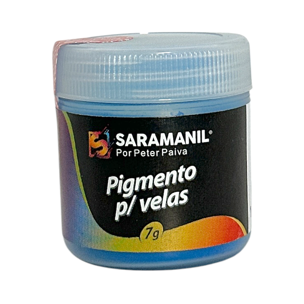 Pigmento em Pó para Velas 7g Azul Saramanil não migra