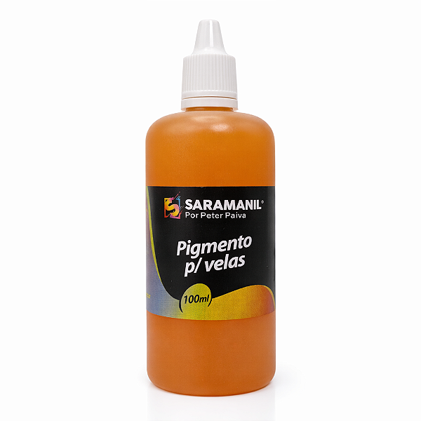 Pigmento Líquido para Velas 100ml Amarelo Saramanil não migra
