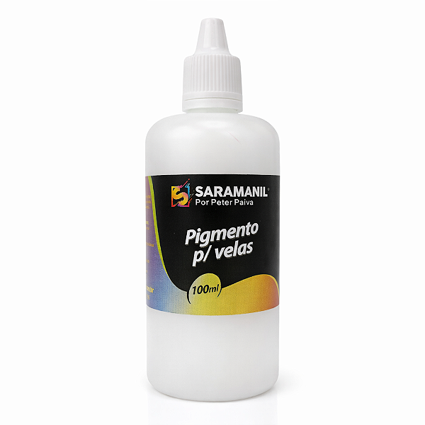 Pigmento Líquido para Velas 100ml Branco Saramanil não migra