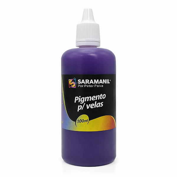 Pigmento Líquido para Velas 100ml Violeta Saramanil não migra