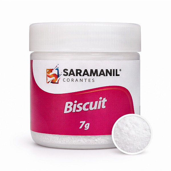 Pó Branco Clareador para Biscuit 7grs Saramanil