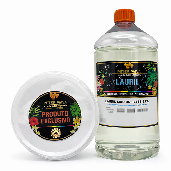 Kit Lauril Liquído 1l e Lauril em Pó 200g Peter Paiva