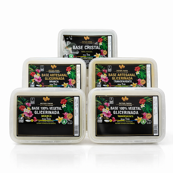 Kit 5 Bases para Sabonetes Peter Paiva