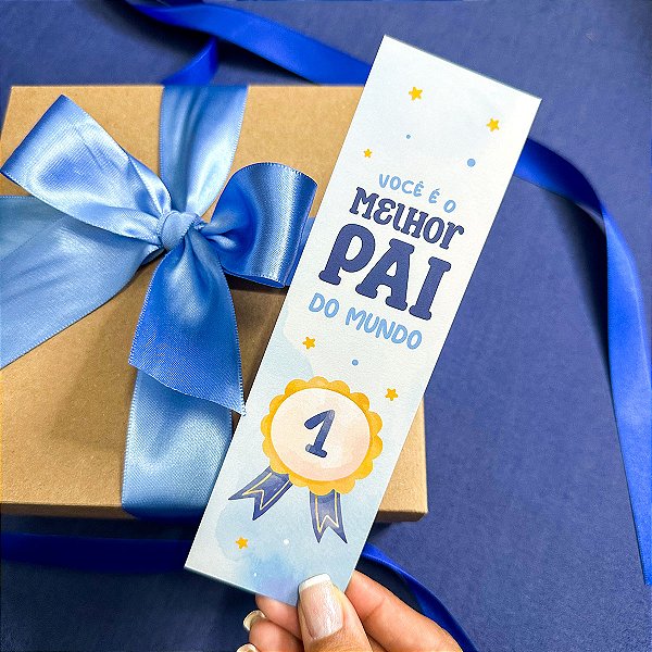 10un Marcador de Página "Melhor Pai" - Coleção Dia dos Pais