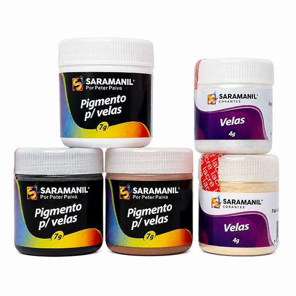 Kit 5 Tons Neutros  para Velas Saramanil