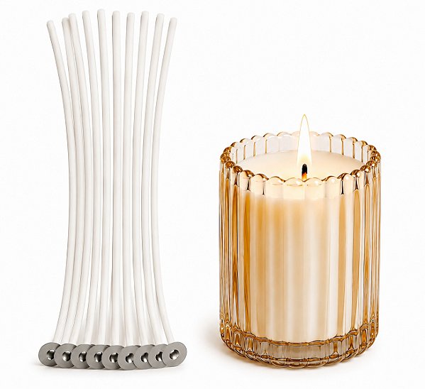 Kit 10un Pavio A2015 para velas - 100% Algodão Parafinado