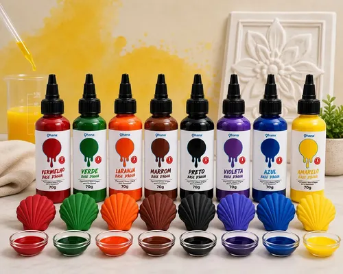 Kit 8 Pigmentos À Base D'água Concentrado Ohana