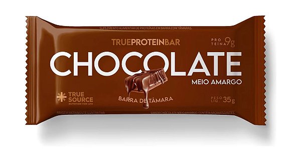 TRUE PROTEIN BAR TAMARA CHOCOLATE MEIO AMARGO