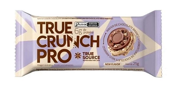 TRUE CRUNCH BAR PRO CHOCOLATE BRANCO 6GR DE PROTÉINA