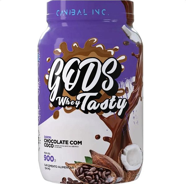 GODS TASTY WHEY 900GR CHOCOLATE COM COCO