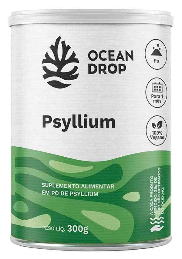 PSYLLIUM EM PÓ - 30 DOSES -OCEAN DROP