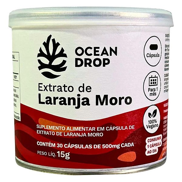 EXTRATO DE LARANJA MORO 30 CAPS -OCEAN DROP