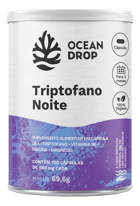 Triptofano Noite (120 Caps) Ocean Drop