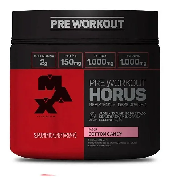 HORUS PRÉ-TREINO 300gr SABOR COTTON CANDY