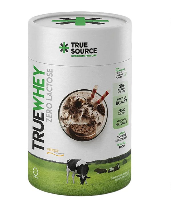 True Whey Zero Lactose 900gr Cookies Cream-True Source