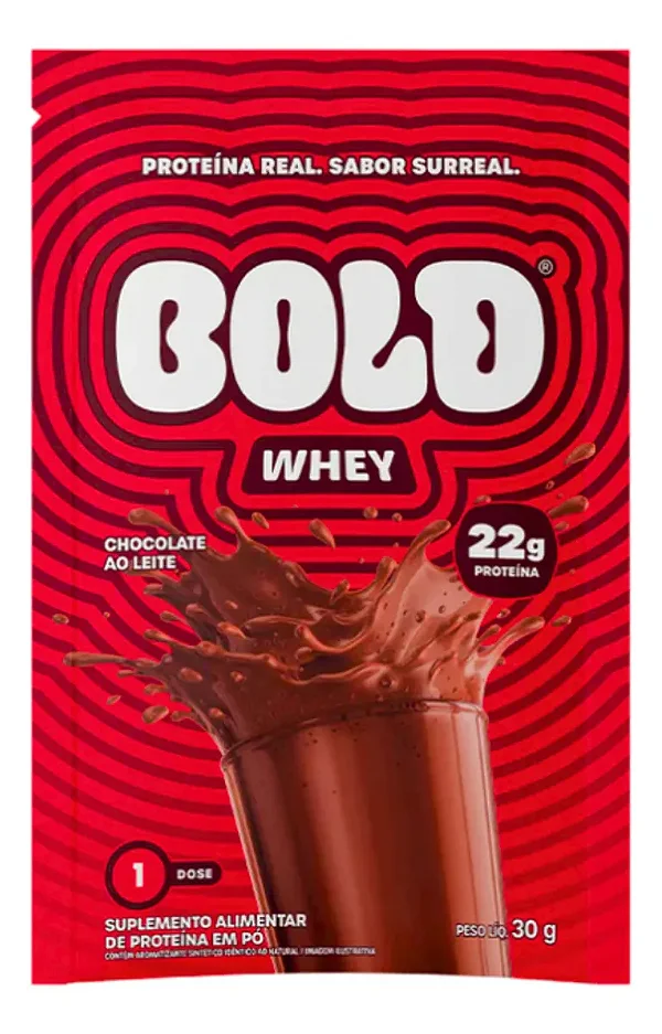 BOLD WHEY SACHE 30gr SABOR CHOCOLATE AO LEITE