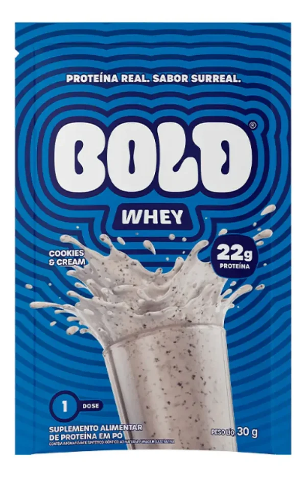 BOLD WHEY SACHE 30gr SABOR COOKIES CREAM