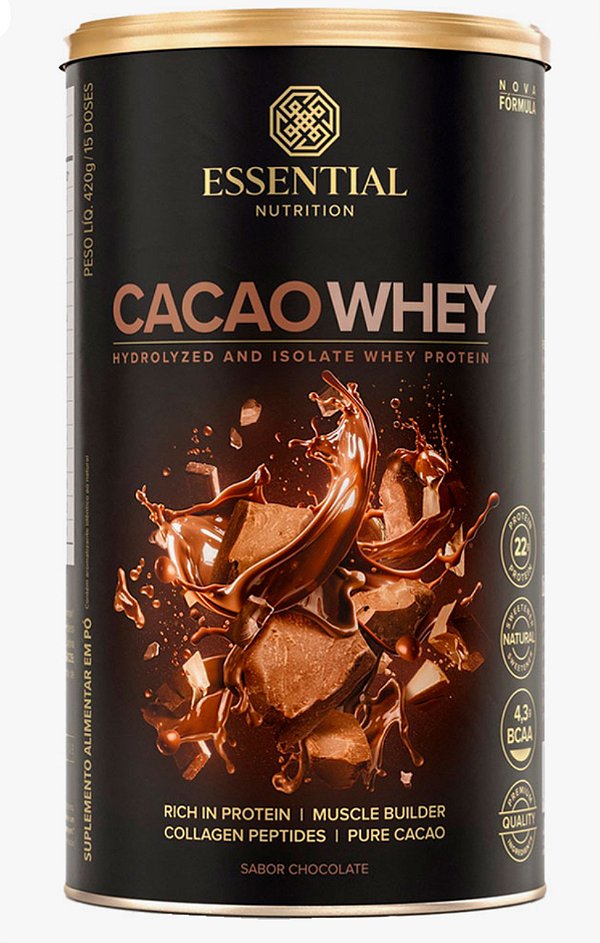 CACAO WHEY ESSENTIAL 420gr SABOR CACAU