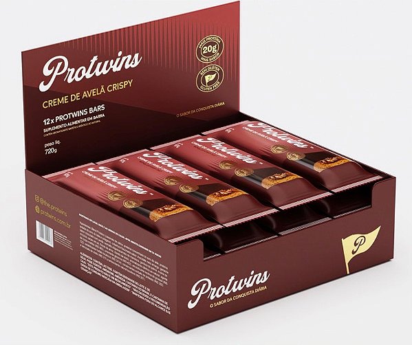 PROTUWINS CAIXA 12 BARRAS DE 20g de PROTEÍNA