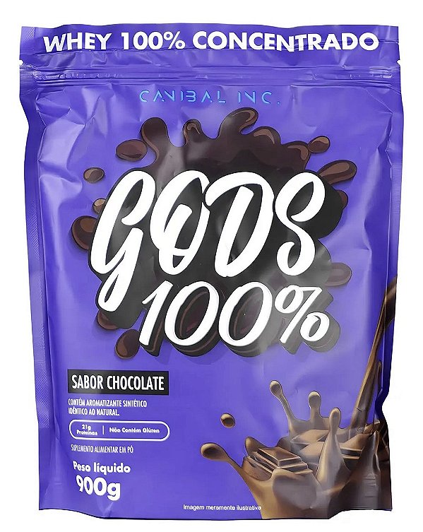 GODS 100% CONCENTRADO 900g CHOCOLATE
