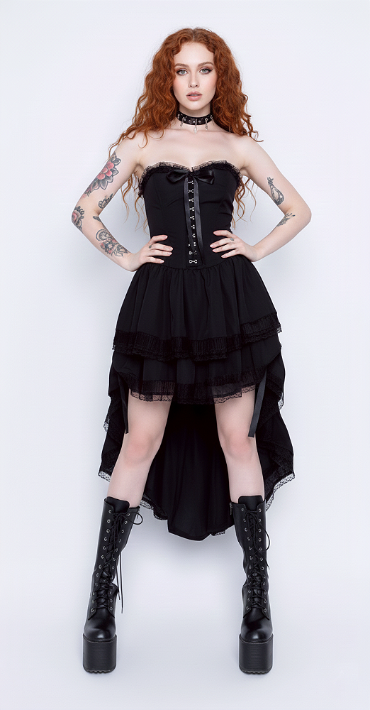 Vestido Preto Longo Helena