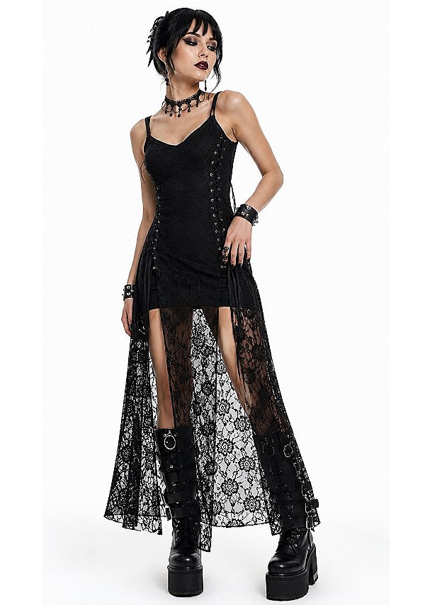 Vestido Preto Renda Emily