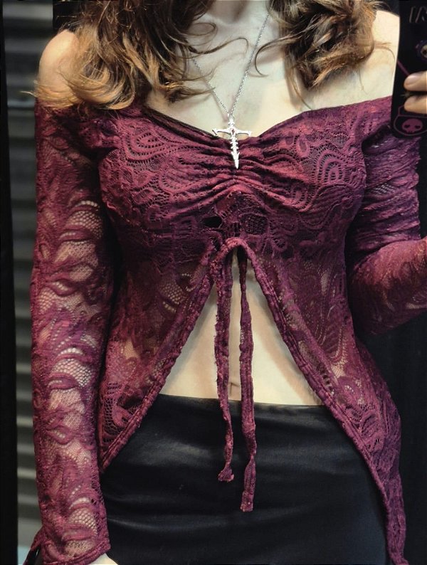 Cropped preto Rosalie