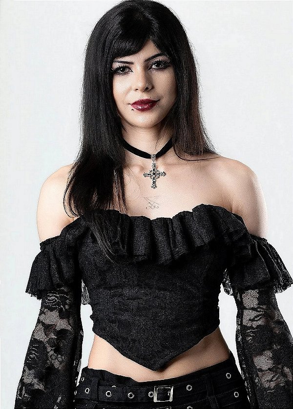 Cropped Preto Victoria