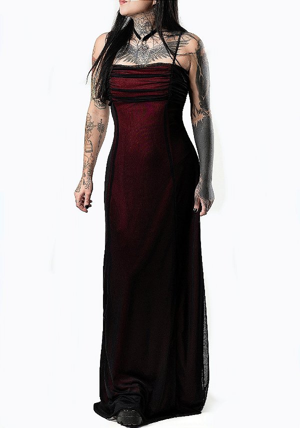 Vestido Longo festa Rose