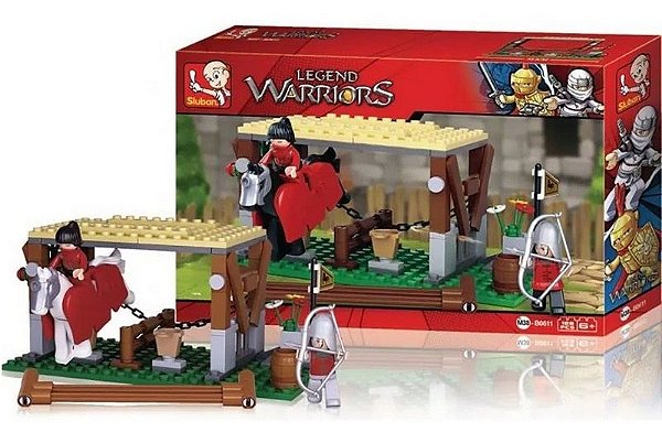 Blocos de Montar Cavaleiros do Estábulo 129 peças +6 anos