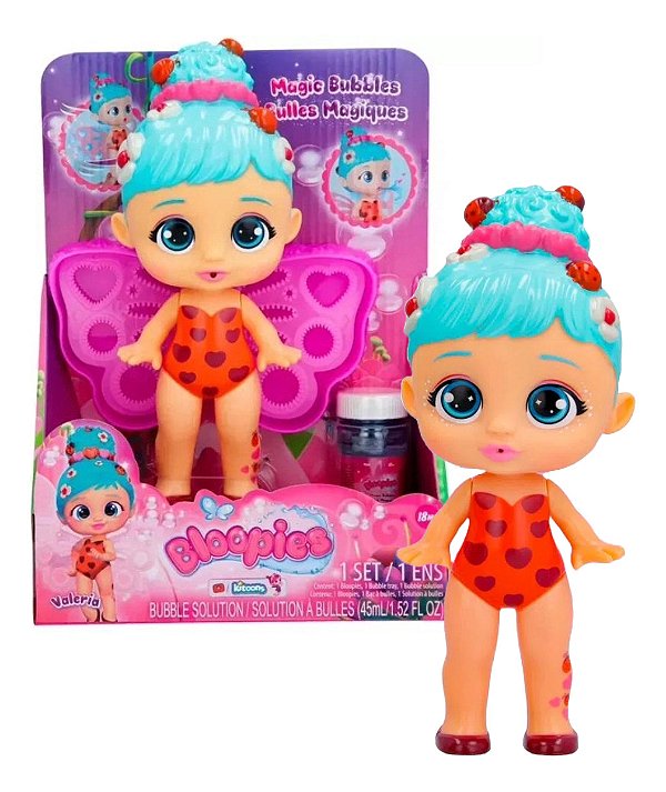 Boneca Bloopies Magic Asas De Bolha Multikids BR2082
