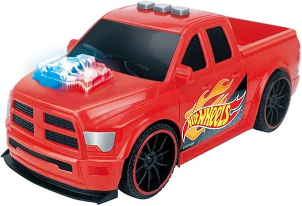 Carrinho Hot Wheels Pick Up Truck Com Luz e Som Multikids