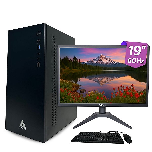 Computador Completo I3 8GB SSD 240GB Monitor Teclado Mouse
