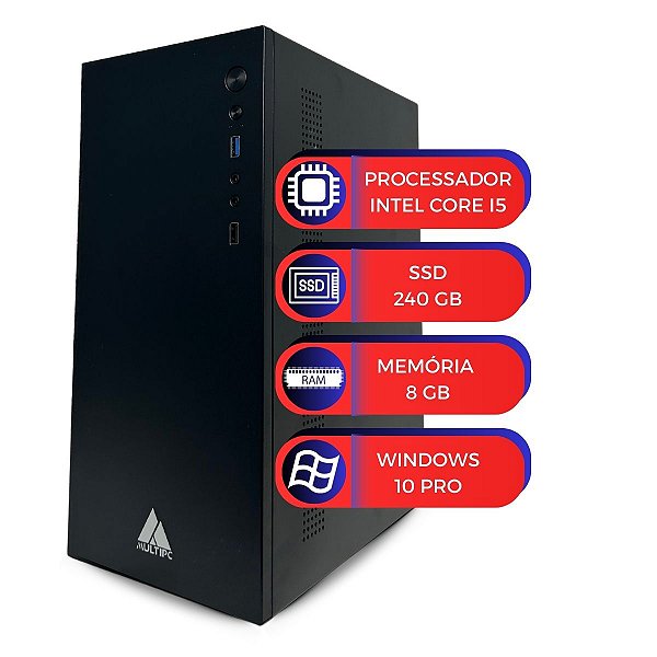 Computador Multipc Intel I5 8gb Ram Ssd 240 Win 10 Pro