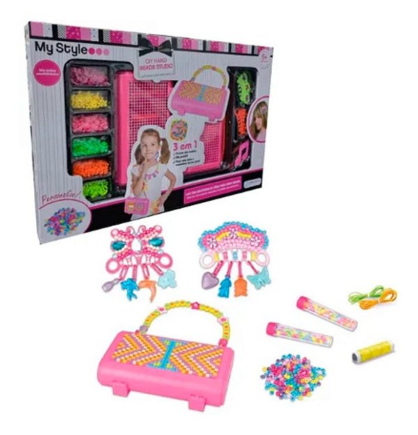 Kit Miçanga My Style Diy Hand Beads Studi Infantil Multikids