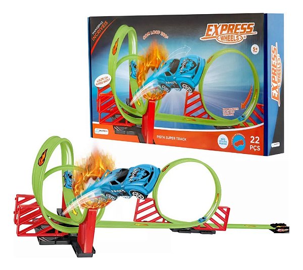 Pista Super Track com Loop - 1 carrinho - BR1016