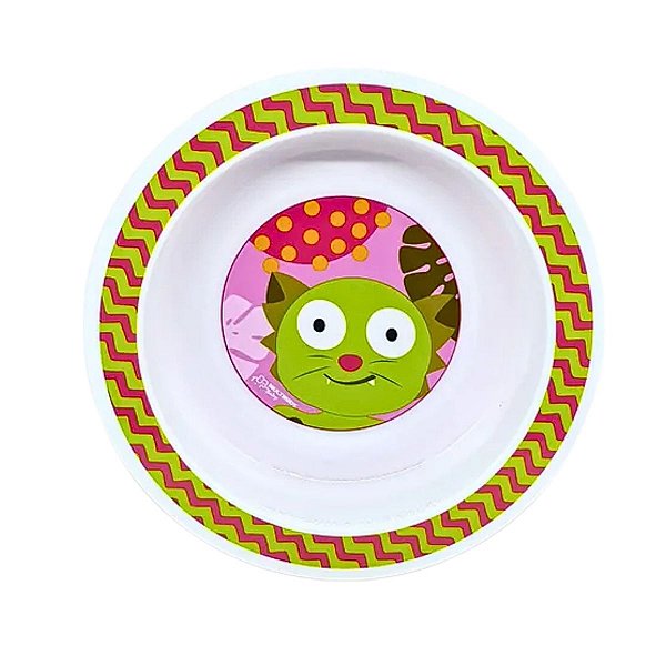 Prato Infantil Com Ventosa Funny Meal Multikids Baby Rosa