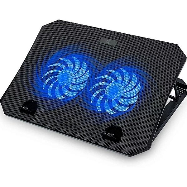 Suporte Articulado De Mesa P/ Notebook  15,6" 2 Ventiladores