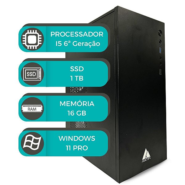 Computador Multipc I5 6ª Geração SSD 1TB Nvme 16GB Win11 Pro