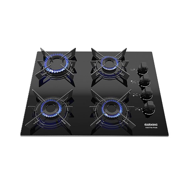 Cooktop 4 Bocas à Gás Itatiaia Electra Plus Preto Bivolt