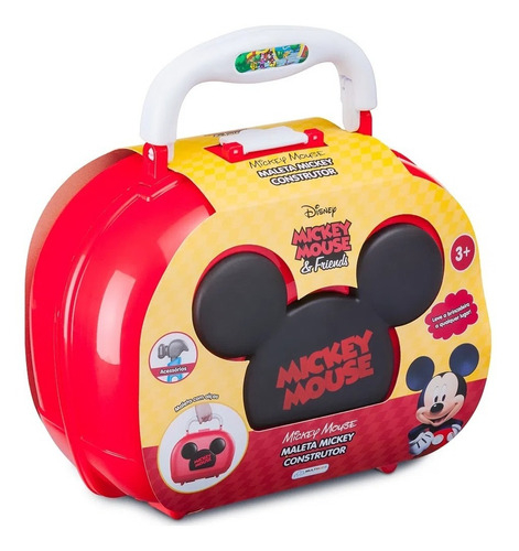 Brinquedo Maleta Construtor Disney Mickey Jr Acessórios