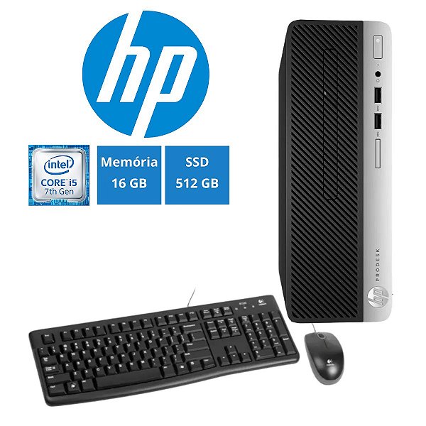 PC ProDesk HP 400 I5 7ª Ger SSD 512GB 16GB Win11 NF Garantia