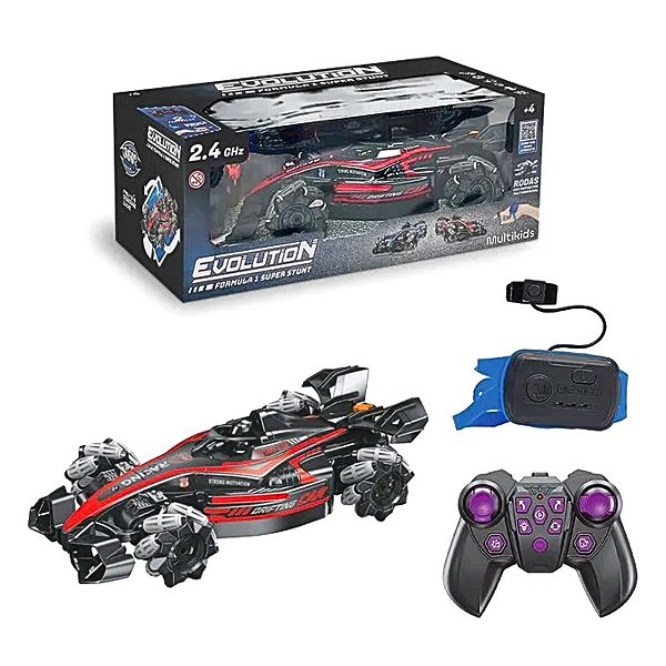 Carrinho de Controle Remoto Com Luz e Som Formula 1 - Multikids