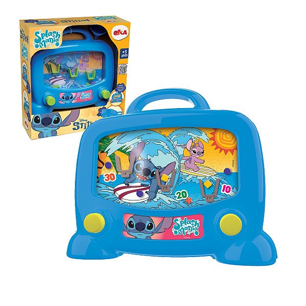 Brinquedo Jogo Aquaplay Splash Mania Stitch Disney Elka Diversão Infantil Clássica