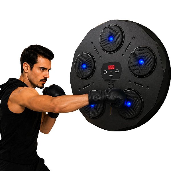 Máquina de Boxe Musical Inteligente Punch Boxing Urbantek Treino Interativo