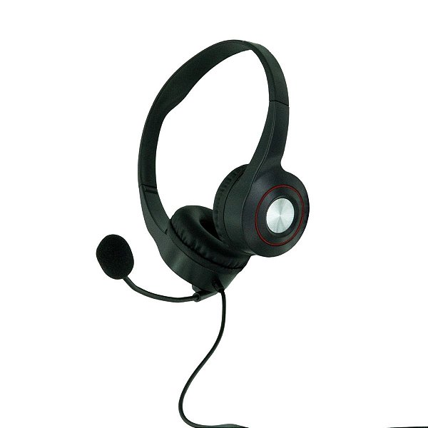 Headset USB Profissional KT-U36E com Cancelamento de Ruído e Microfone Ajustável