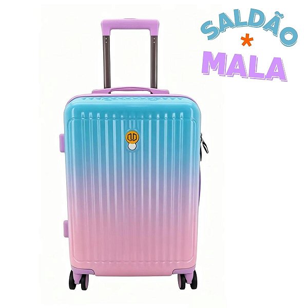 Mala de Bordo Viagem 10kg ANAC Nova Urbantek SALDÃO - lilás e azul