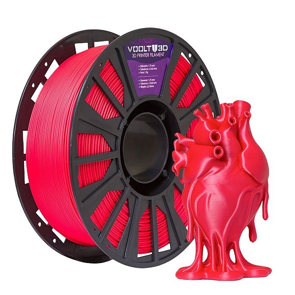 Filamento PLA Vermelho Velvet High Speed Premium - 1Kg