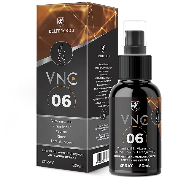 VNC 06 Extrato de Laranja Moro • Vitamina B6 • Vitamina C • Cromo • Zinco