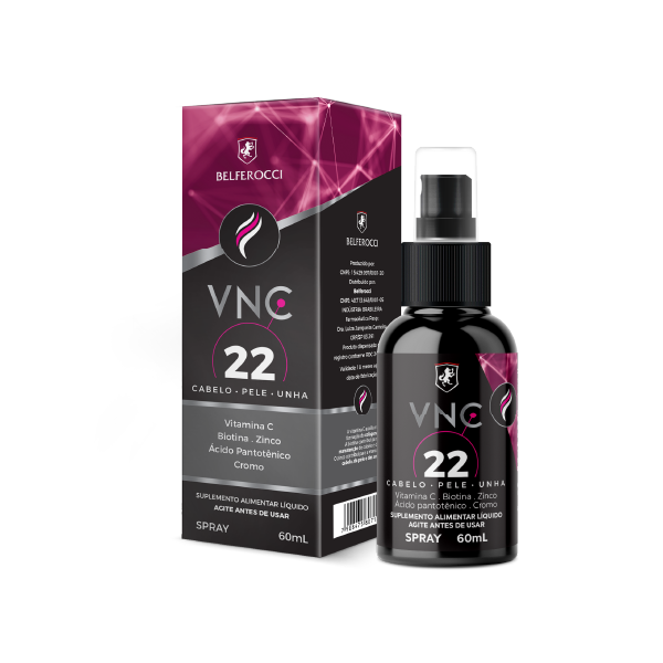 VNC 22 VITAMINA C • BIOTINA • ZINCO • ÁCIDO PANTOTÊNICO • CROMO